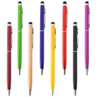 20pcslot Special Wholesale Metal Pen Advertising Metal Ball Pen Colorful Stationery Touch Stylus Pens with custom logo