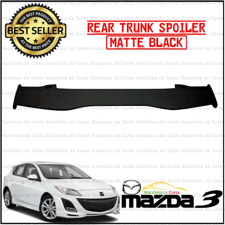Mazda3 / Mazda 3 20042009 Hatchback Rear Trunk Spoiler (Matte Black