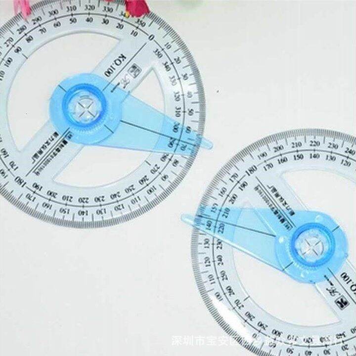 Fullcircular Protractor Angle Ruler with 360 ° Rotation Indicator