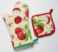 2 ชิ้น Oven glove Pot pad  ถุงมือจับหม้อ ถุงมือจับร้อน ถุงมือจับร้อน ถุงมือกันความร้อนจับหม้อ ถุงมือจับกะทะ ถุงมือจับเตา ที่วางหม้อร้อน T1890