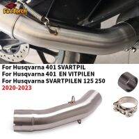 Motorcycle Exhaust For Husqvarna 401 SVARTPILEN 401 VITPILEN 125 250 2020 2021 2022 2023 Escape moto Modify Mid Link Pipe