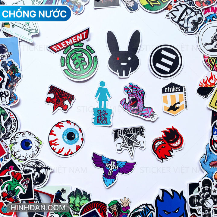 Sticker nhãn dán HÌNH COCACOLA  dán nón bảo hiểm ghita tủ lạnh máy  tính  siêu