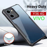 เคสกันกระแทก หลังใส ขอบนิ่มหลังแข็ง เคสPC+TPU ขอบสีหลังใส Vivo Y36/Vivo V27 5G/V27Pro/Y02/Y35/Vivo V25 5G/Y02S/V25Pro ส่งจากไทย