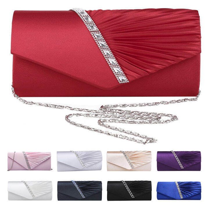 ladies-diamond-ruffle-party-prom-bridal-evening-envelope-clutch-bag-ly6682-apricot