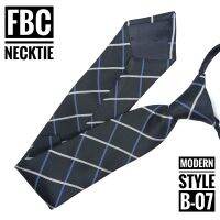 B-07 เนคไทสีดำ แบบซิป ทันสมัยมีสไตล์ (FBC BRAND) necktie fashion