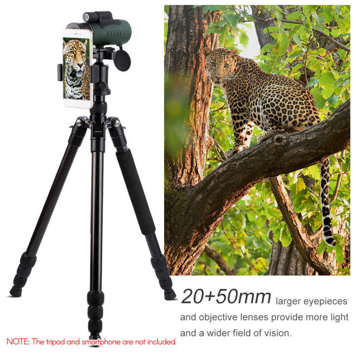 12x50-single-tube-hd-monocular-telescope-fmc-optical-lens-bak4-prisms-10m-waterproof-with-phone-holder-carry-bag-for-concert-sports-events-bird-watching-camping-hiking