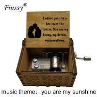 hand ed music box theme you are my sunshine for wife loves husband Christmas wedding birthday gift home Decoration Present