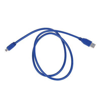 Blue Superspeed USB 3.0 Type A Male to Mini B 10 Pin Male Adapter Cable Cord