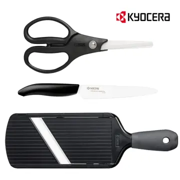 Get Kyocera Ceramic Steak Knife Set, Black Handle White Blade, 4pc  Delivered