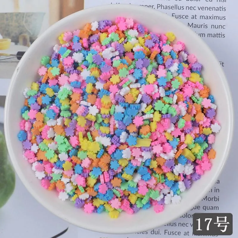 FLA 100g Slime Clay Fake Candy Sweets Sugar Sprinkle Decorations for Fake  Cake Dessert Food Particles Decoration Toys