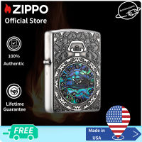 Zippo Wat.ch Design Antique Silver Pocket Lighter  ZBT-2-81A ( Lighter without Fuel Inside)เงินโบราณ（ไฟแช็กไม่มีเชื้อเพลิงภายใน）