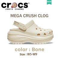 crocs women original 100% crocs Classic Mega Crush Clog Item 光轮洞洞鞋 女鞋 7CM 增高凉鞋#207988