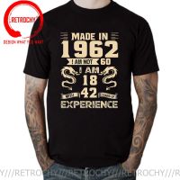 Vintage Made In 1962 I Am Not 60 I Am 18 With 42 Years Of Experience T Shirt Dad Father Birthday Gift T-Shirt Born In 1962 Shirt