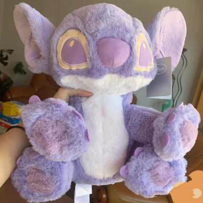 30/60Cm Disney Lilo &amp; Stitch Original Edition Plush Stuffed Toys Purple Color Cartoon Animal Doll Birthday Present For Children