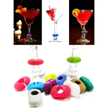 12 pcs Wine Charms Drink Tags for Party Martini Glass Markers