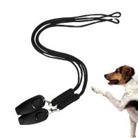 2pcs Dog Training Clicker 2 In 1 With Lanyard Adjustable Wrist Sound Durable Supplies