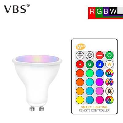 【☸2023 New☸】 yanjina85828158 หลอดไฟ Led ไฟเส้นประดับ Gu10หลอดโคมไฟ8W Rgbw Rgbww Ac85-265v ไฟสปอตไลท์ Led Rgb พร้อมหน่วยความจำ Ir การควบคุมระยะไกล