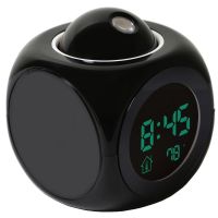 [COD] 【Codready Stock】โปรเจคเตอร์ดิจิตอลจอแสดงผล LCD นาฬิกาปลุก Voice Talking LED Projection With Temperature Wake Up Projector Clock