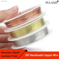 ✿☸✵ 0.2-1mm Silver/Gold/Rose Gold Copper Wire for Bracelet Necklace DIY Colorfast Beading Wire Cord String for Craft Making