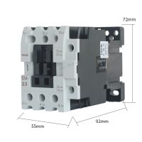 、‘】【’ 23A 50/60Hz Ui660v AC Contactor AC24V 380V 220V 110V Coil Voltage CU-23 3NO1NO1NC 3A1a1b TECO Contactors