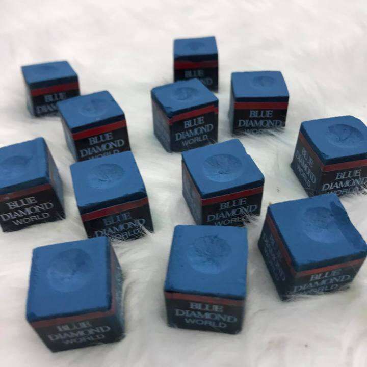 Blue Diamond Billiard Chalk ( 12 Pcs ) / Tisa ng Bilyaran Lazada PH