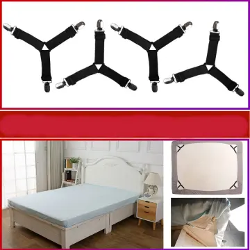 4pcs Anti-skid Triangle Bed Sheet Clip, Adjustable Mattress Sheet Straps, Bed  Sheet Grippers