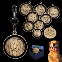 ∏☒☜ Customized Dog ID Tag Personalized Dogs Cats Tags Nameplate Anti-lost Name Plates Free Engraving Pet Pendant With Gift Box