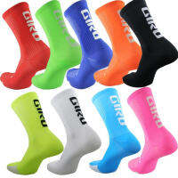 HOT★Kaos Kaki Bersepeda Luar Ruangan Pria Wanita Sepeda Socks Lari Bola Basket ถุงเท้าปั่นจักรยาน  ถุงเท้ากีฬา