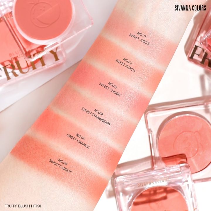 hf191-sivanna-fruity-blusher-ปัดแก้มซีเวนน่า-เนื้อแมทสีสวยแน่นๆ-สวยสดใส-ติดทน-ปั๊มลายๆผลไม้