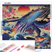 5D DIY Diamond Painting Japan Ukiyo Scenery Art Mosaic Embroidery Landscape Full Drill Cross Stitch Kits Rhinestone Home Decor