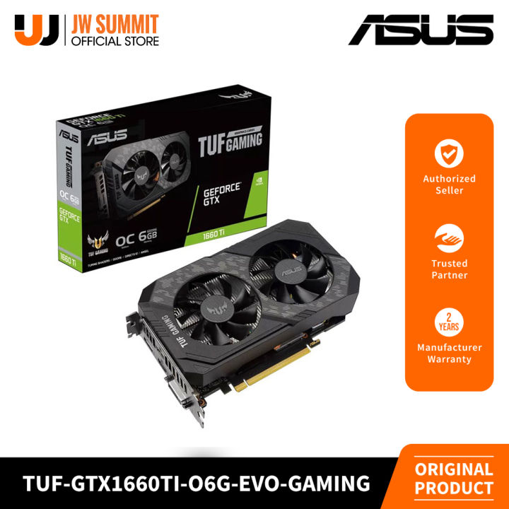 Asus TUF Gaming GeForce GTX 1660 Ti EVO OC Edition 6GB GDDR6 Video Card  (TUF-GTX1660TI-O6G-EVO-GAMING) Lazada PH