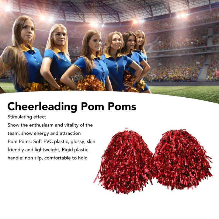 Plastic Cheerleading Poms In Stock