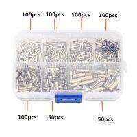 【YF】✠  600Pcs 0.5mm2-6mm2 22-10 AWG Non-Insulated Wire Ferrules Electrical Cable Terminal Bare Tinned