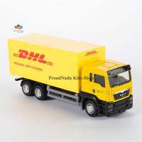 ProudNada Toys ของเล่นเด็กโมเดลรถเหล็กคอนเทนเนอร์ RMZ CITY COLLECTION DIE CAST DHL 1:64 H135810