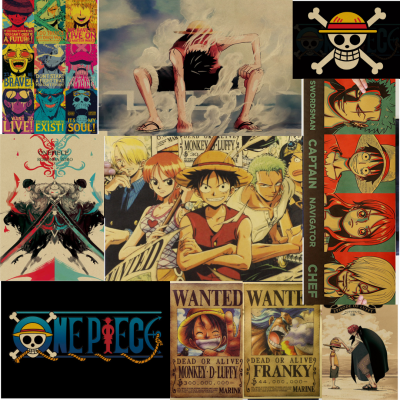 โปสเตอร์อนิเมะ วันพีช onepiece ภาพตกแต่งผนัง ส่งจากไทย