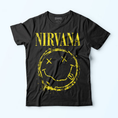 New FashionT-shirt Nirvana Symbol of the Band Bomber 100% Cotton 2023