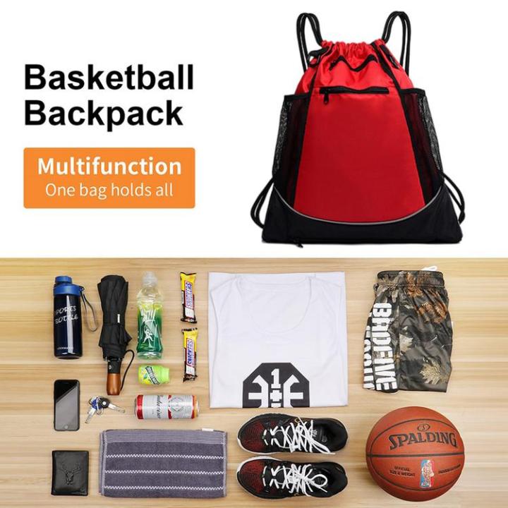 drawstring-basketball-backpack-for-boys-gym-bag-sports-sack-with-detachable-ball-mesh-bag-wear-resistant-sports-gym-string-backpack-advantage