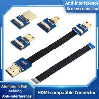 Anti-interference Ribbon FPV HDMI-Compatible Connector Flexible Flat Cable Raspberry Pi 4 Micro Mini HDMI-compatible Orange Pi Electrical Circuitry Pa