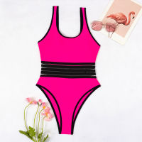 Sexy Mesh One Piece Swimsuit Women Patchwork Swimwear Push Up Monokini Bodysuits High Waist Beach Wear Bathing Suit For Female