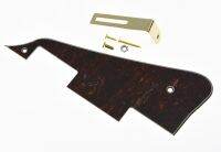 KAISH Red/Black Tortoise 3 Ply w/ Gold Bracket LP Pickguard Scratch Plate