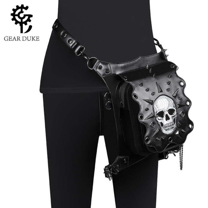 new-bags-womens-halloween-european-and-american-punk-skull-womens-shoulder-bag-outdoor-travel-chain-bag