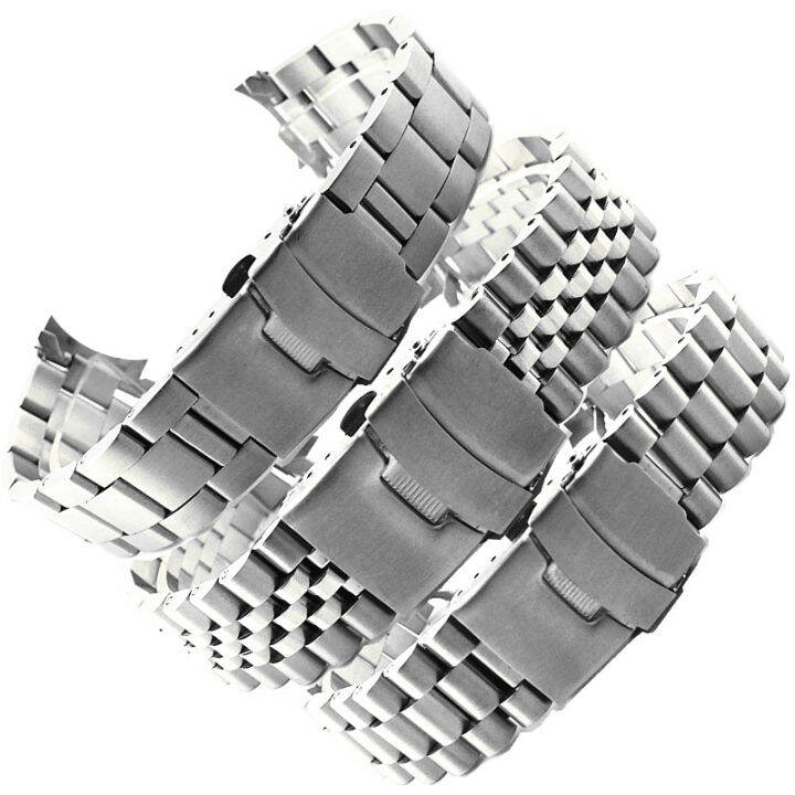 20mm-22mm-24mm-stainless-steel-watch-band-strap-silver-polished-mens-luxury-replacement-metal-watchband-bracelet-for-seiko