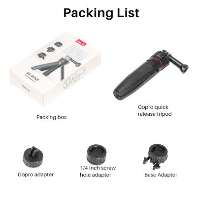 Ulanzi Quick Release Extend Tripod Kit for Gopro Hero Action Camera Quick Switch System Selfie Stick escoping Pole for GoPro