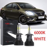 ชุดหลอดไฟหน้าฮาโลเจน LED 6000K 2015 2012 แบบเปลี่ยน สําหรับ Nissan Almera N17 2013-2020 2PCS