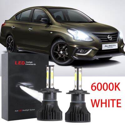 New ชุดหลอดไฟหน้าฮาโลเจน LED 6000K 2015 2012 แบบเปลี่ยน สําหรับ Nissan Almera N17 2013-2020