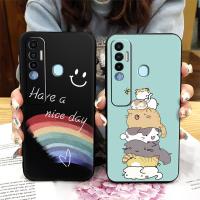 Shockproof armor case Phone Case For Tecno Spark 7 Pro/KB8 Cartoon Full wrap protective Cover Fashion Design Durable