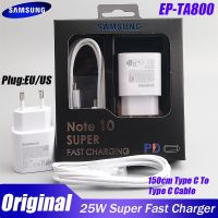 [KOLT Digital] Samsung ของแท้25W Usb Type C ชาร์จเร็ว Pd เครื่องแปลงพลังงานกำแพง S22 S21 S20 FE S20 M51 A90 Note10 Z Fold 3 Cargador