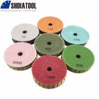 SHDIATOOL 8pcs 100mm Thick Resin Bond Diamond Concrete Floor Renew Polishing Pads Concrete Sanding Discs Repairing For Beton