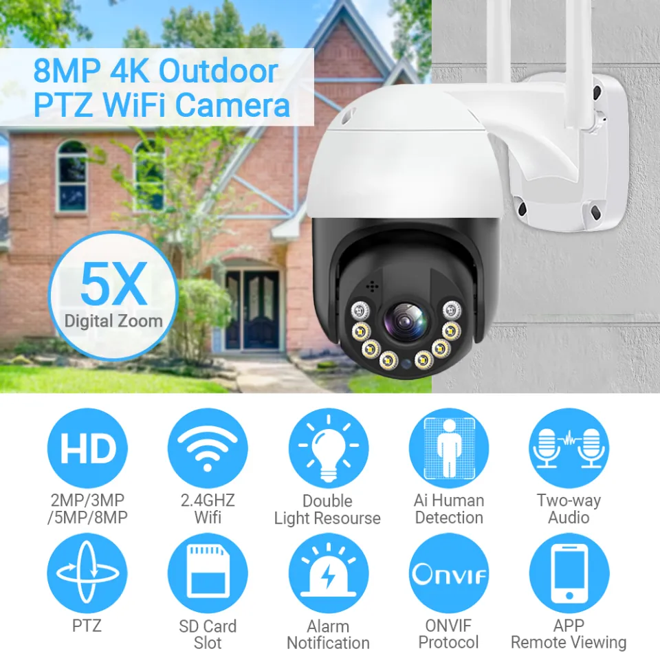 5mp ptz wifi camera outdoor