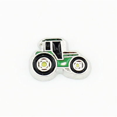 【CW】Hot sell metal enamel vehicle floating charms tractor floating charms fit floating charms locket